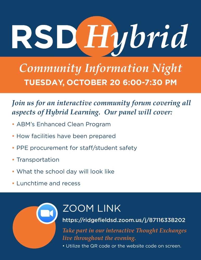 RSD Hybrid Community Information Night