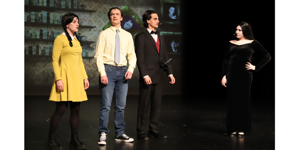 The Addams Family cast at dress rehearsal