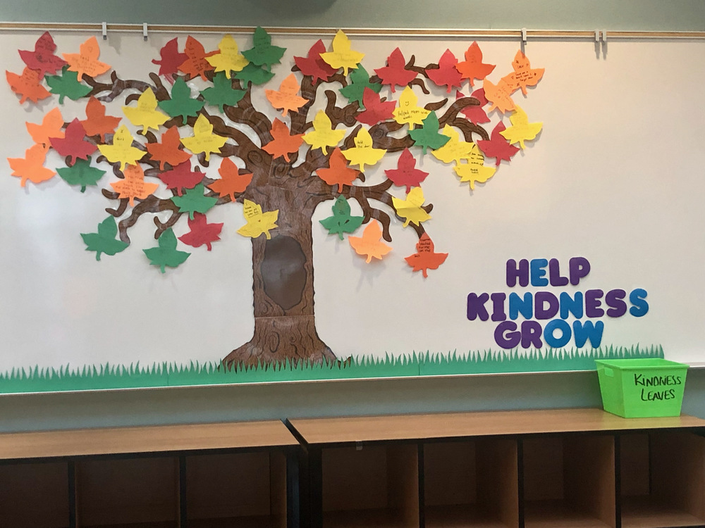 The kindness tree at South Ridge Elementary