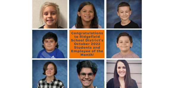 October 2022 Student of the Month Collage