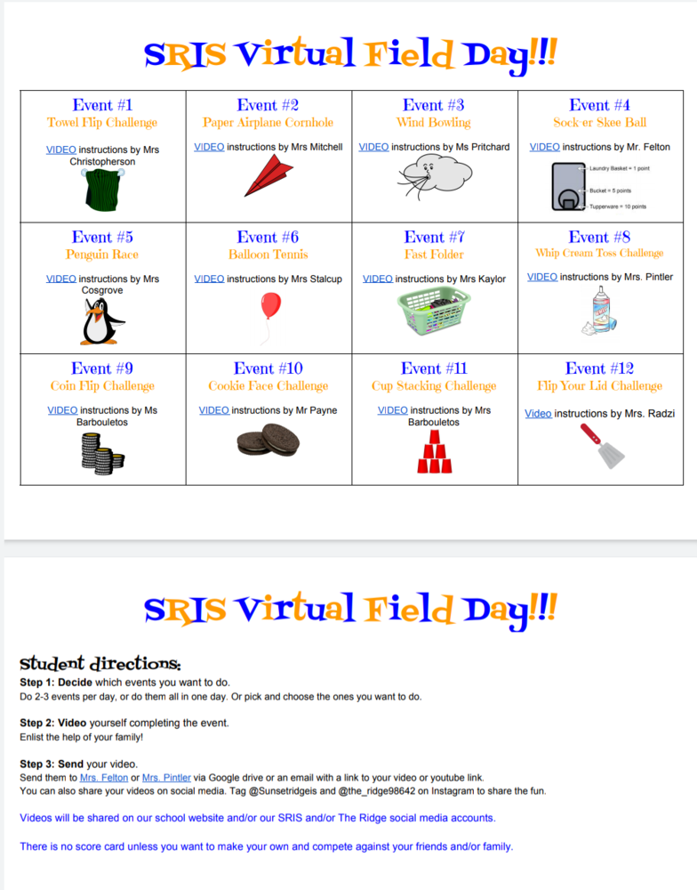 Sunset Ridge Virtual Field Day