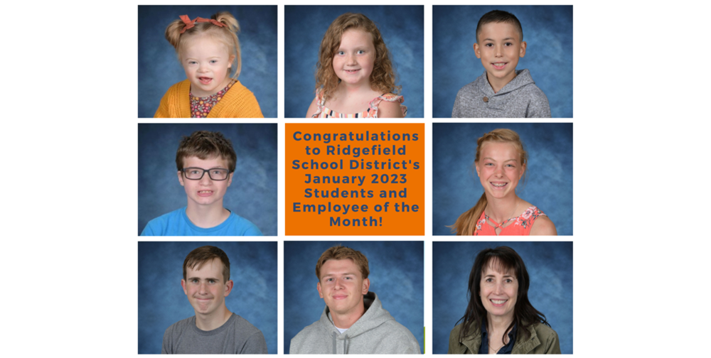 January 2023 employee and students of the month