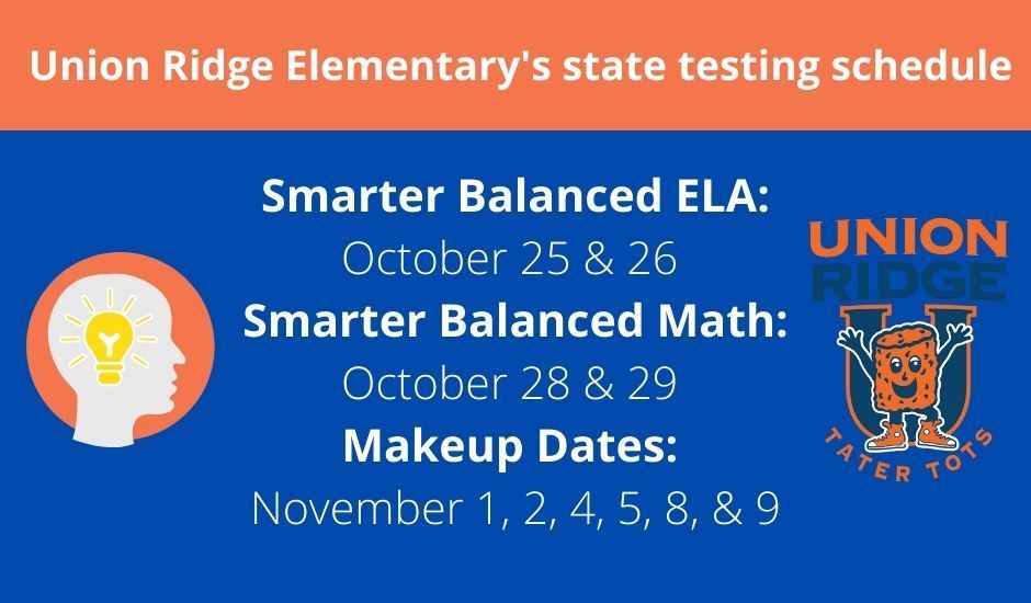 Union Ridge state testing dates