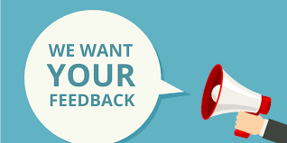 We want your feedback