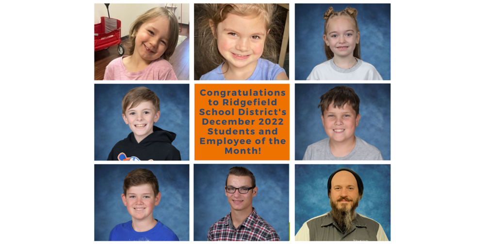 December 2022 Employee and Students of the Month