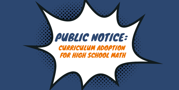 High school math curriculum adoption