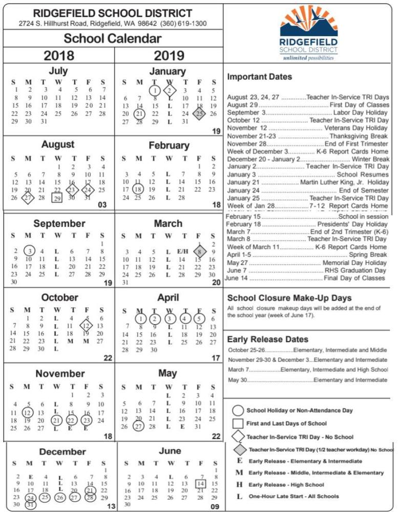 Ridgefield High School Calendar Theodore Chambers