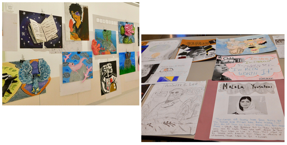 Student work from the VRMS Spring Showcase