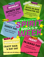 Spirit Week ~ March 15-19