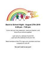 Back to School Night