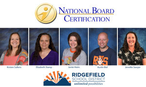 Five Ridgefield educators earn National Board Certification