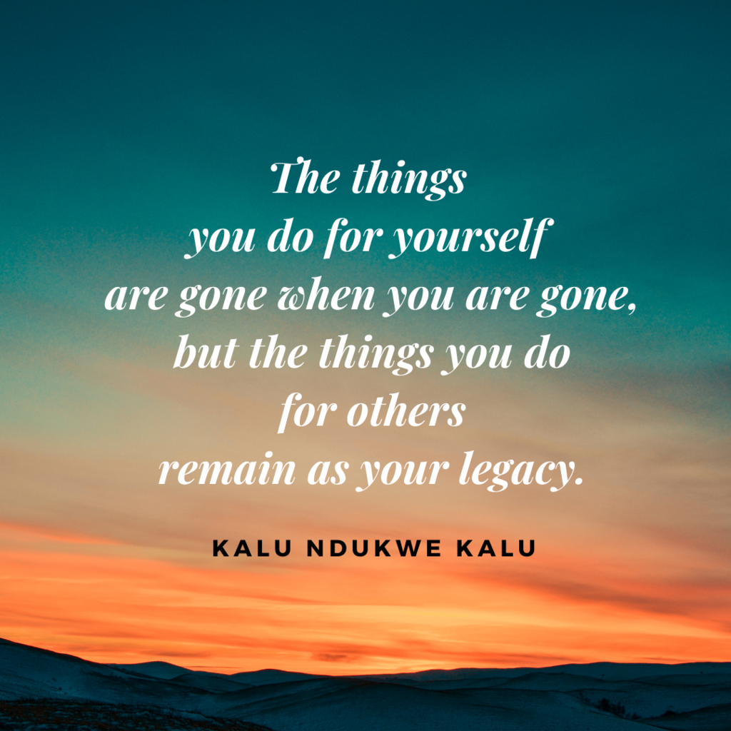 Quote by Kalu  Ndukwe Kalu