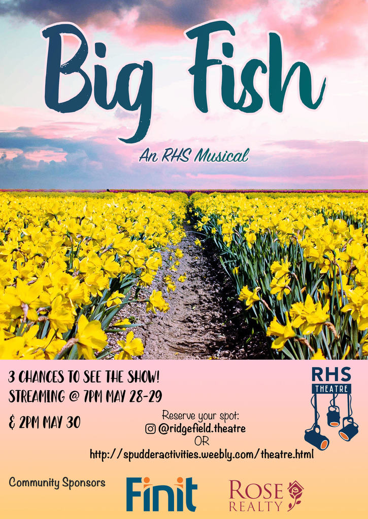 Poster for RHS Musical Production of "Big Fish" 