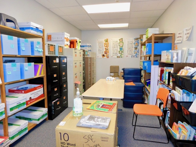 The “Harry Potter Room” is a space for small group learning—tucked in between stacks of boxes and filing cabinets like Harry Potter’s cupboard under the stairs